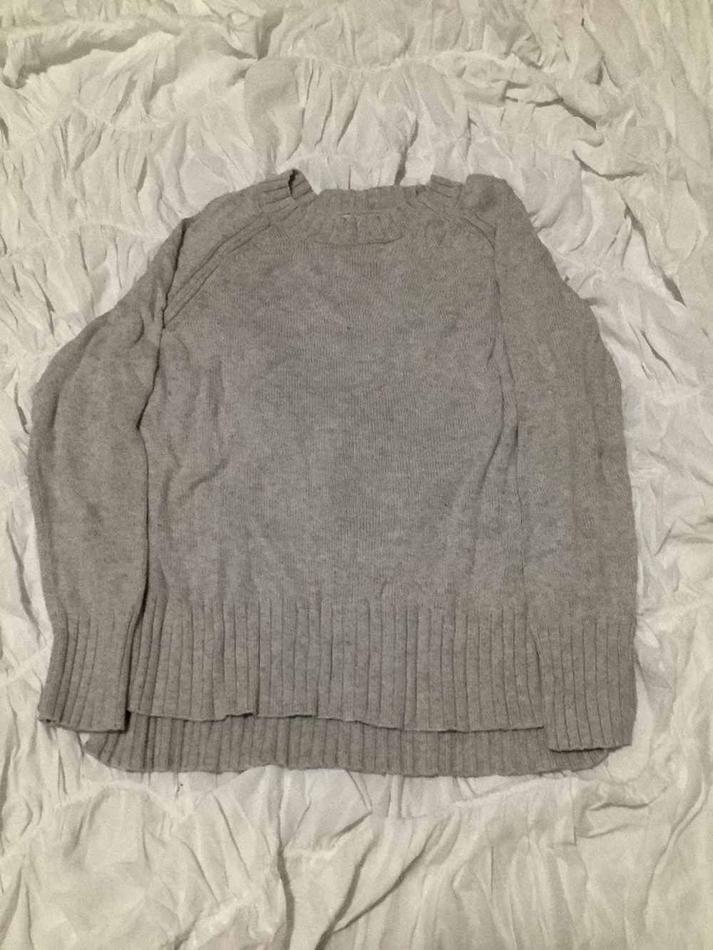 Light Sand Crewneck Knit Sweater
